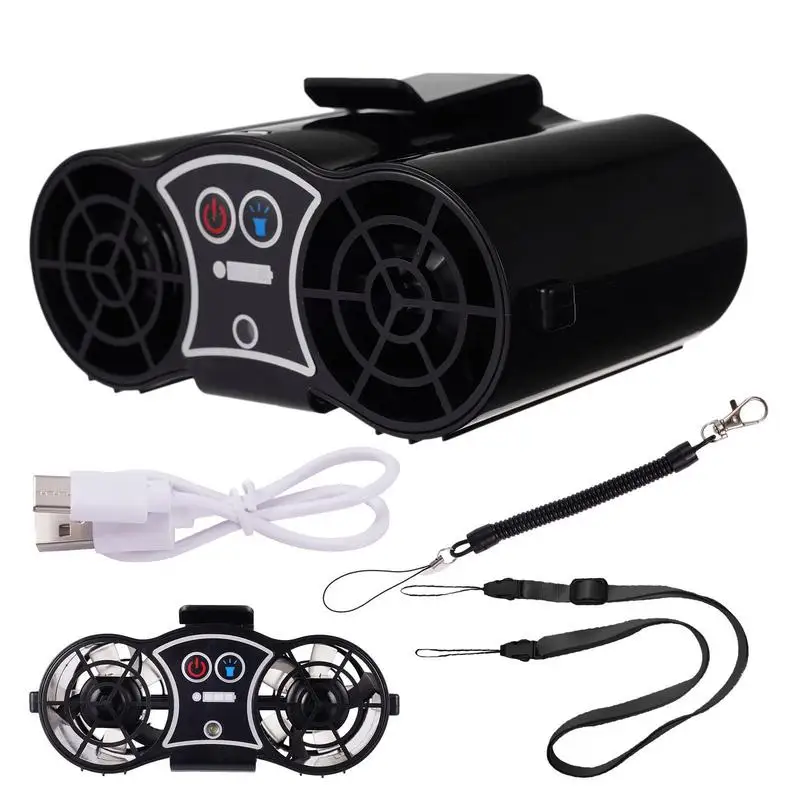 

Wearable Air Conditioner Portable Waist Clip Fan 6800mAh Battery Operated Necklace Fan 3 Speeds Strong Airflow Belt Fan For