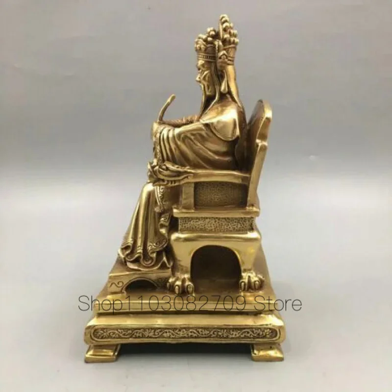 Китайская античная бронзовая скульптура Fortune God Wind Water Collection Decoration