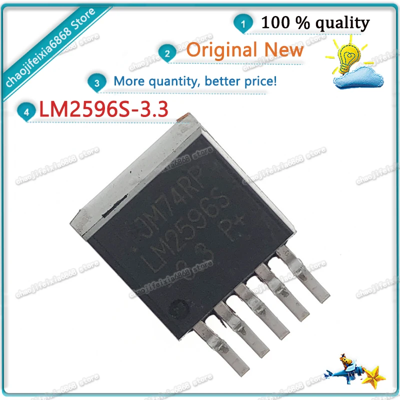 10 шт./лот! LM2596S-3.3 TO-263 LM2596S 3A 3 V TO263 чип регулятора переключения |