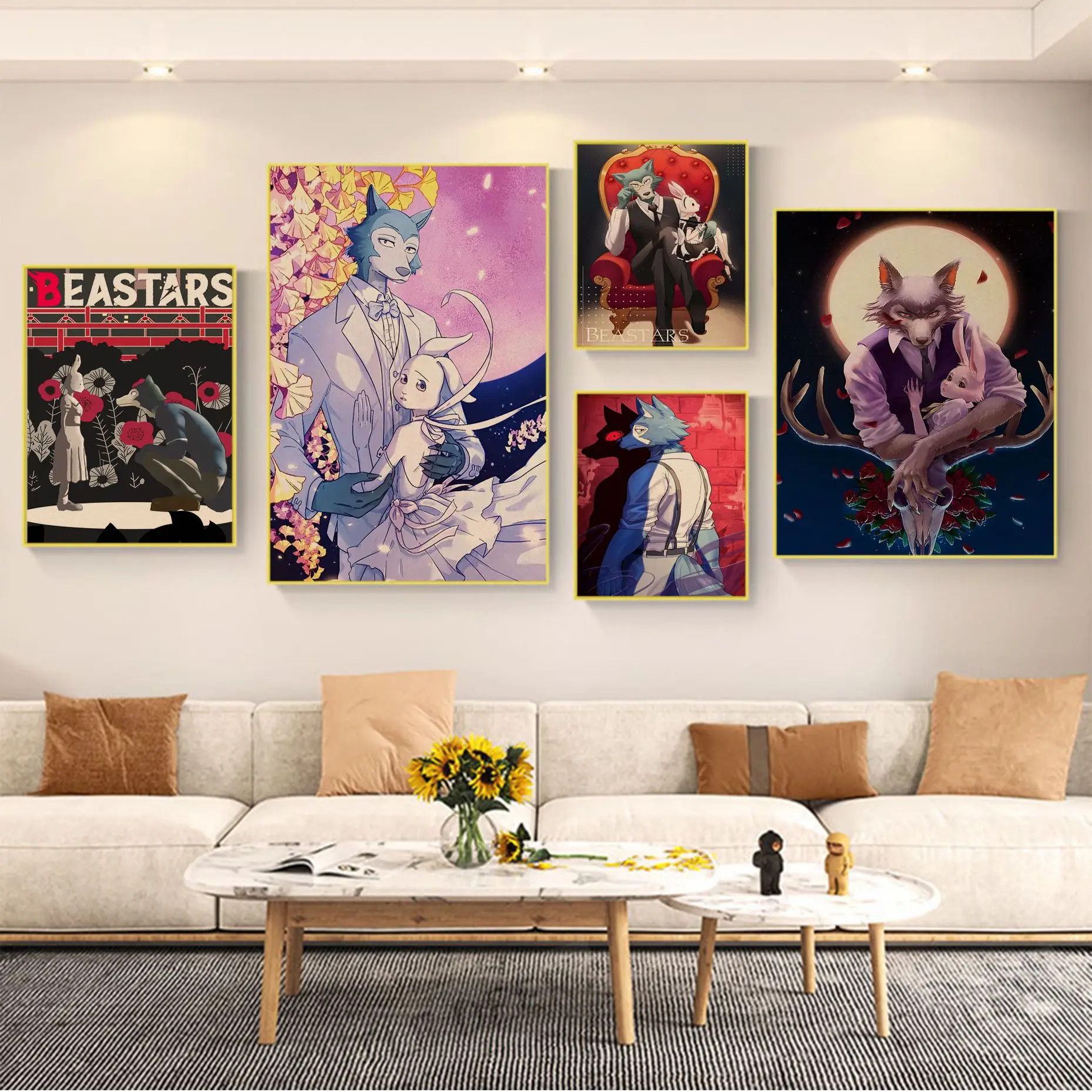 

BEASTARS Retro Kraft Paper Poster Wall Art Retro Posters For Home Home Decor