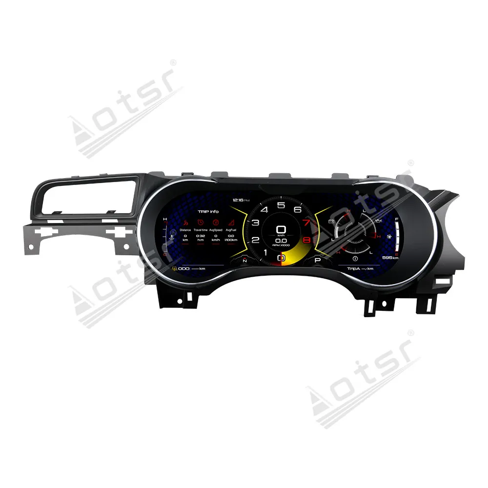 Фото 2026, 12,3 дюйма для Ford Mustang 2015-2023, ЖК-панель приборов, цифровой кластер, прибор для скорости, тахометр космического корабля UI №1