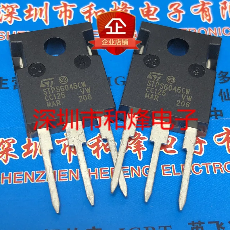 

5PCS-10PCS STPS6045CW TO-247 45V 60A NEW AND ORIGINAL ON STOCK
