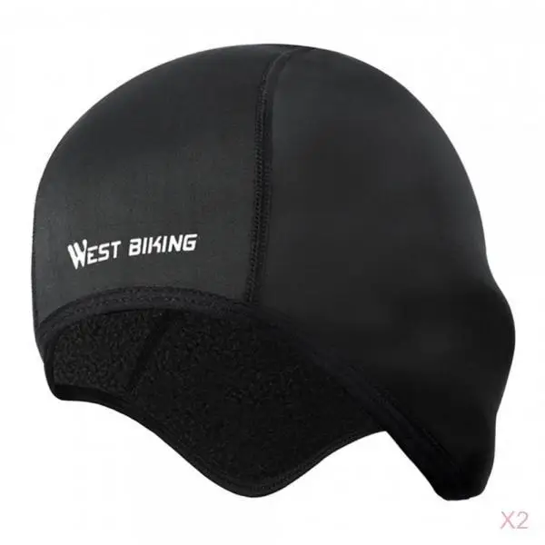 

2pcs Cycling Liner Motorcycle Liner Skull Cap Padding Black