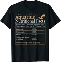 aquarius nutrition astrology zodiac sign horoscope women men t shirt