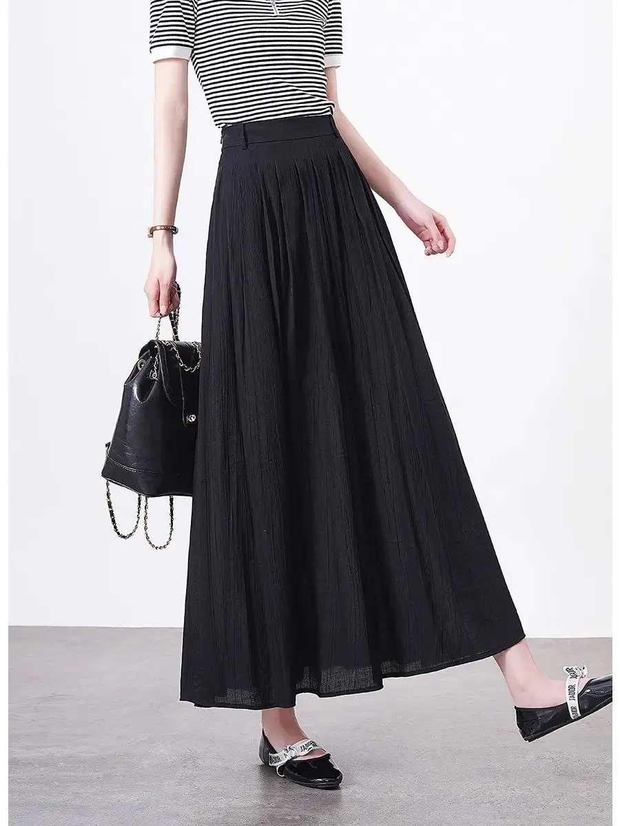 Женская трапециевидная юбка LOUIS YAO повседневная элегантная Базовая свободная