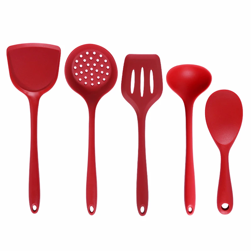

Kitchen Utensils Cooking Tools Silicone Spatula Soup Spoon Kitchen Accessories Cooking Non-Stick Heat-Resistant Kitchen Set