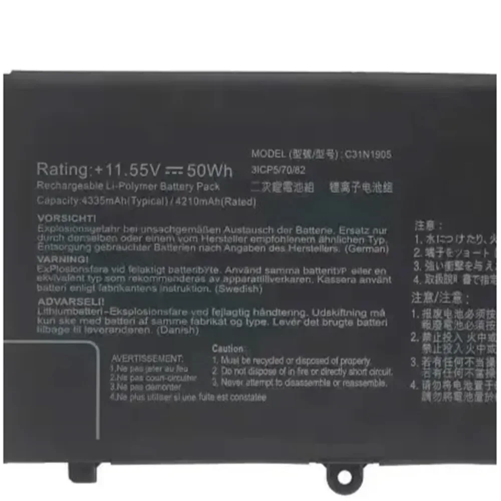 C31N1905 11 55 В 50WH оригинальный аккумулятор для ноутбука Asus S4600F S5600F M3400QA M4600I M5600I ADOL14FLC