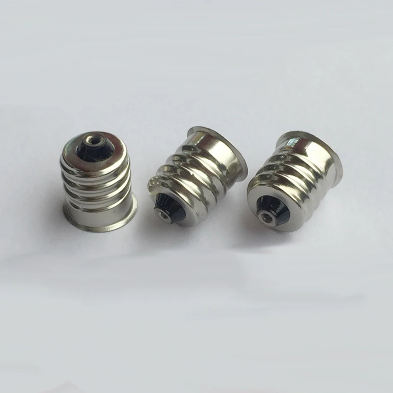 E12 Copper Nickel Plated Lamp Cap Candle Led Lamp Holder