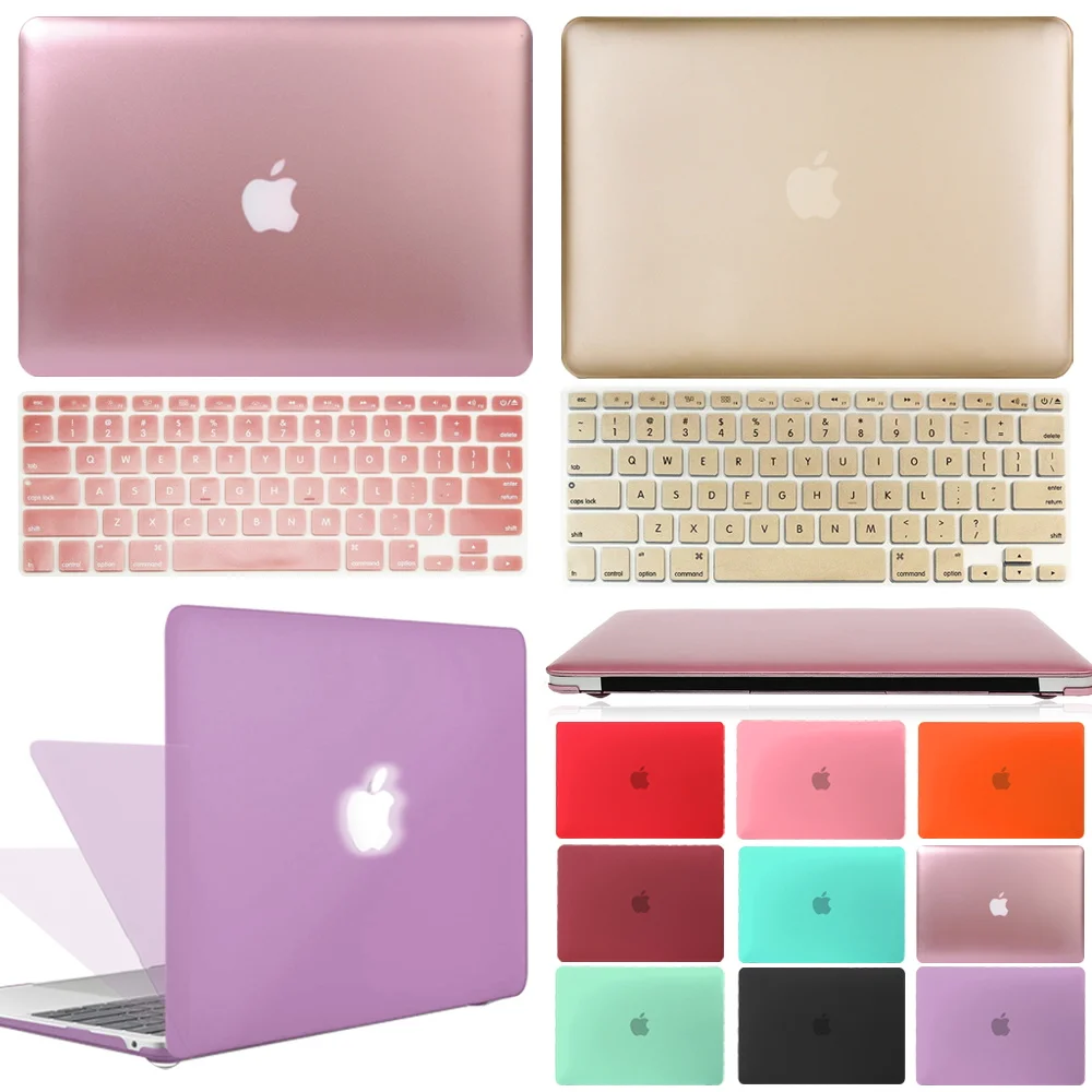 Case for Apple Macbook Air 13 /11 /MacBook Pro 13 /15 /16 Inch /Macbook 12" (A1534) Laptop Protective Shell+Keyboard Cover