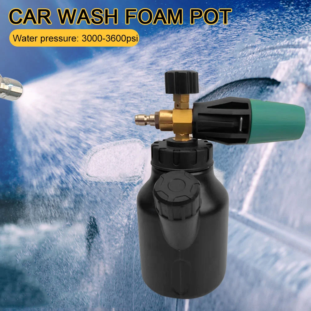 

1L Car Wash Foam Maker Adjustable Spray Angle Car Washer Foam Bottle Labor Saving Watering Cleaning Tool for Automobile Truck