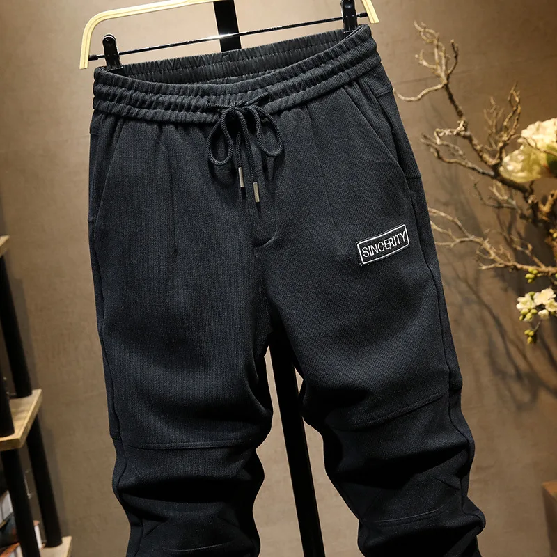 Мужские черные спортивные брюки Strech