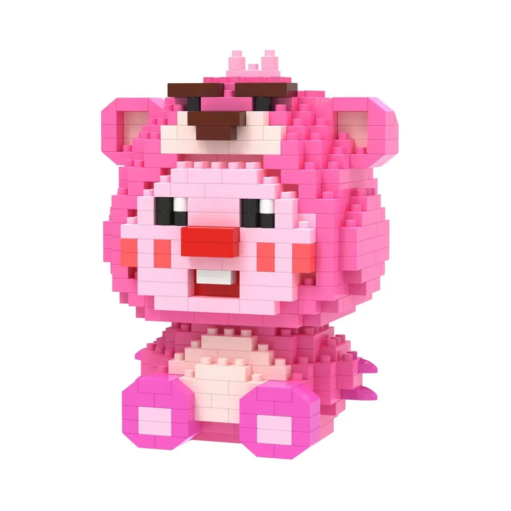 Детский конструктор-пазл игрушечный бобр клубничный медведь