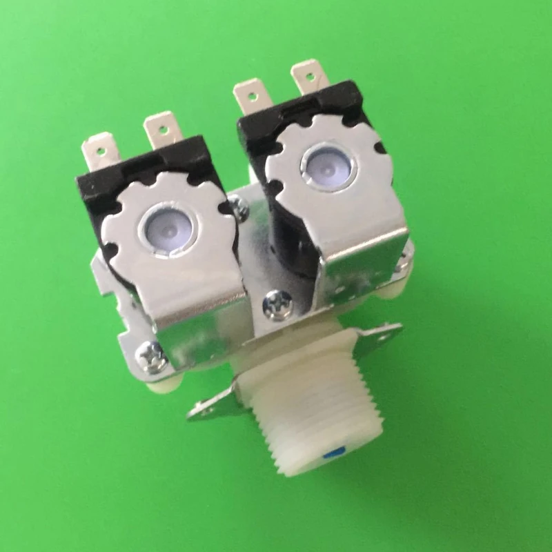 

Electric Solenoid Valve Water Inlet Flow Switch 1 inlet 2 outlet for Washing