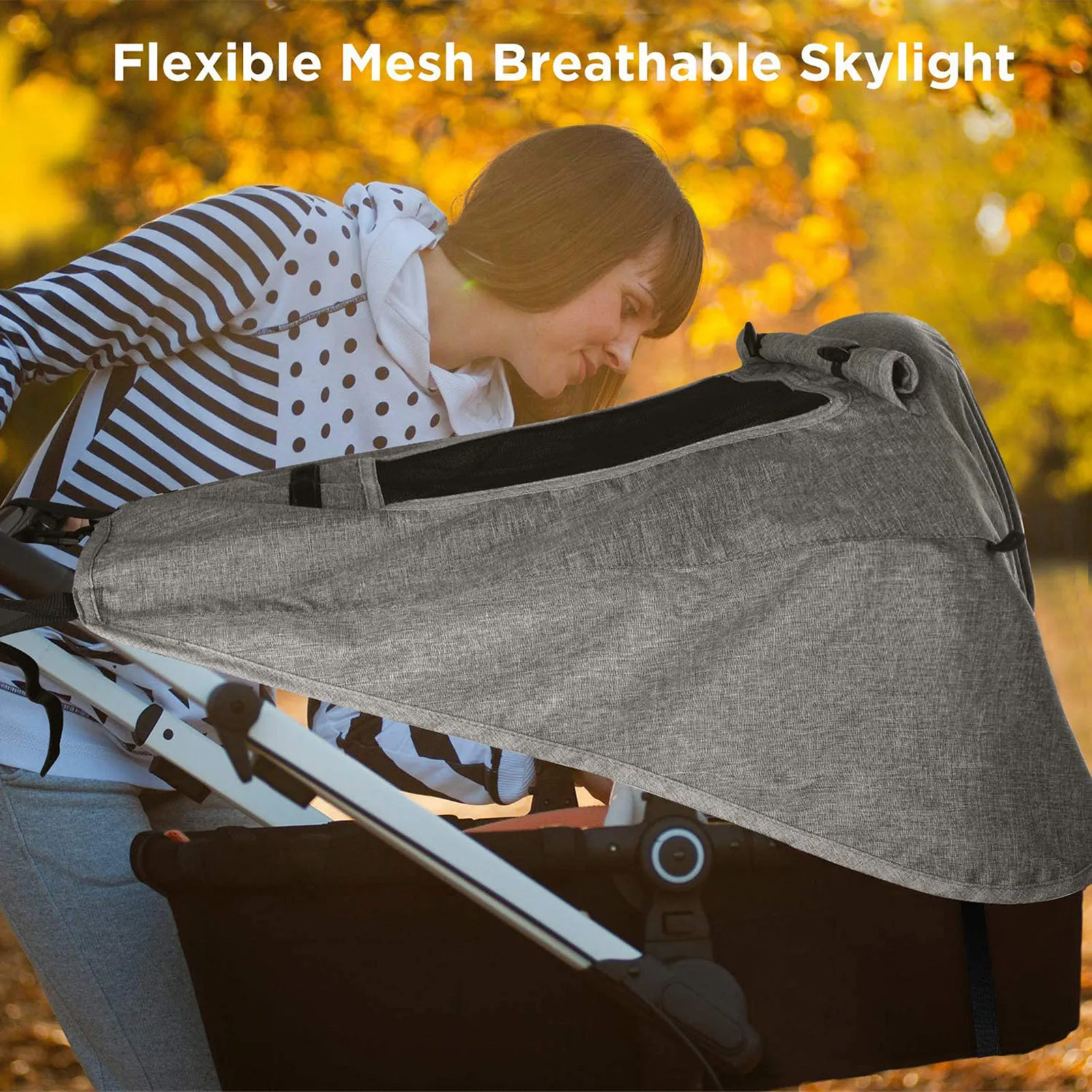 

Stroller Sun Shade Baby Stroller Sun Shade Cover Foldable Sun Protection Upf50 Sunshade With Storage Bag Breathable Umbrella For