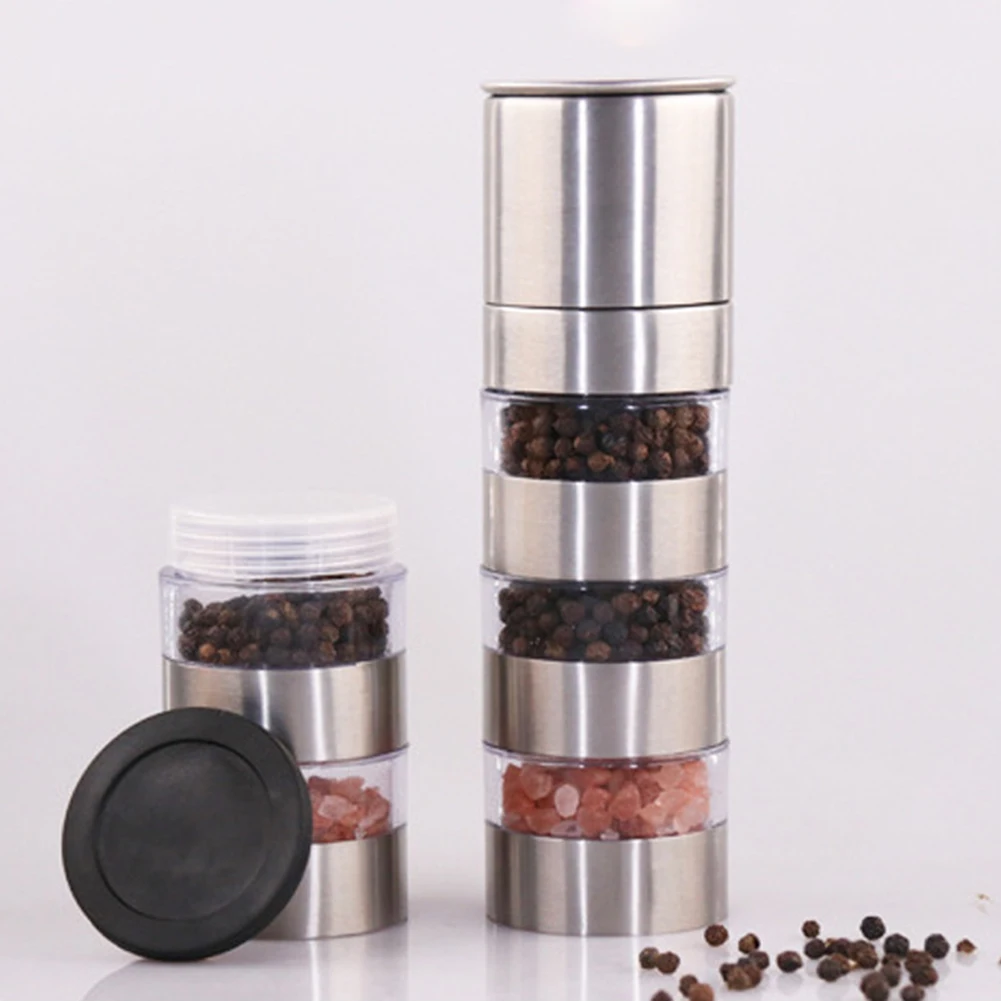 

Pepper Grinder Manual Spice Mill Salt Pepper Mills Coffee Grinder Adjustable Herb Grinder Salt Shaker BBQ Picnic Kitchen Tools