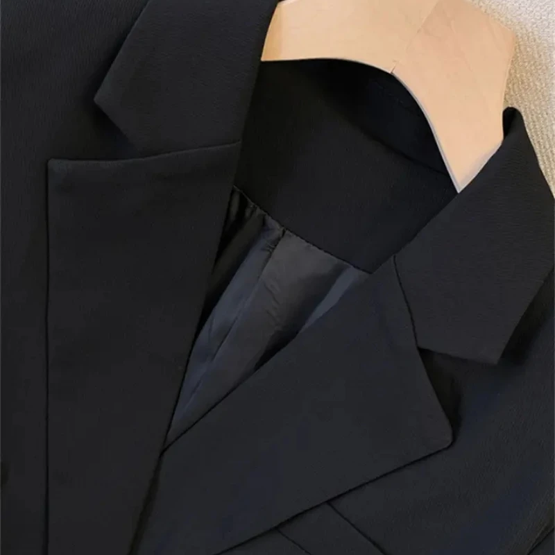 Korean Fashion Blazer Women Long Sleeve Jacket Black Suit Office Ladies Slim Spring Autumn Coat Chic High Quality Blazer