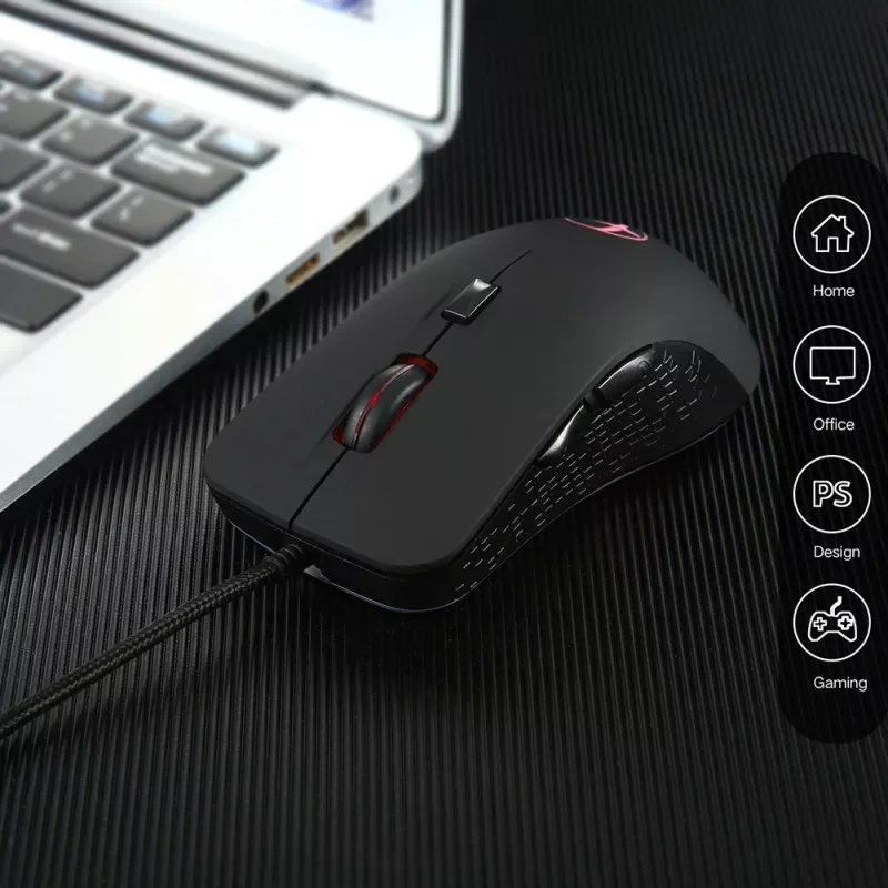 

Wired Heating Mouse USB Optical Mice 800-2400DPI Ergonomic Mice Temperature 38-48Degree For PC 6 Buttons Warmer Heated Mouse