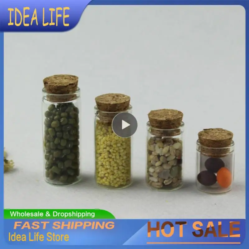 

Crafts Glass Jars Portable Transparent Test Tube Stopper Container Diy With Cork Stopper Tiny Bottle Accessories Tools Small