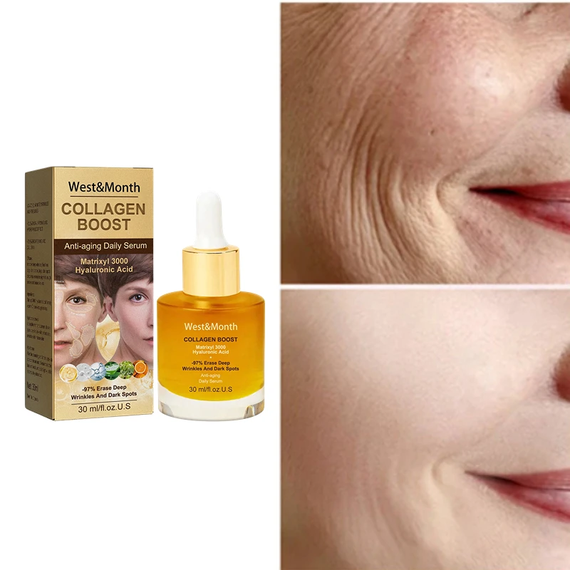 

30ml Advanced Collagen Boost Anti Aging Serum Reduces Wrinkles Dark Spots Face Serum Essence beauty health skin care Cosmetics