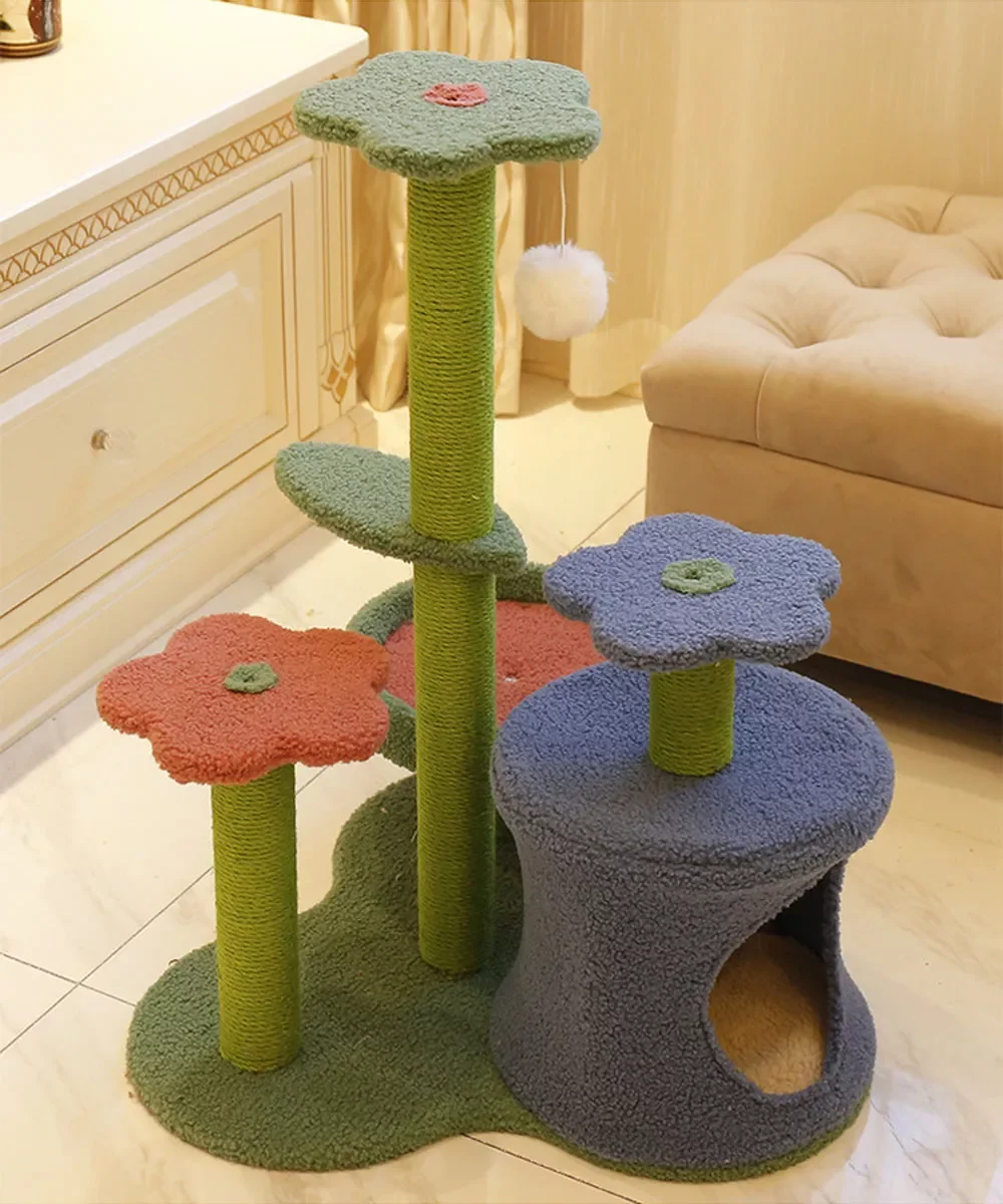 

Cat Scratcher Climbing Tree Board Cat Scratching Post Furniture Sisal Scratcher Post Tower Claws Care Cat Scratcher Kitten Toy