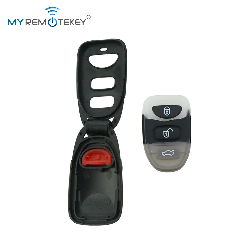 Фото Корпус ключа-брелока MYREMOTEKEY с 2/3 кнопками и функцией паники для Hyundai Elantra, Accent, Tucson, Sonata, Kia Cerato, Sorento №4