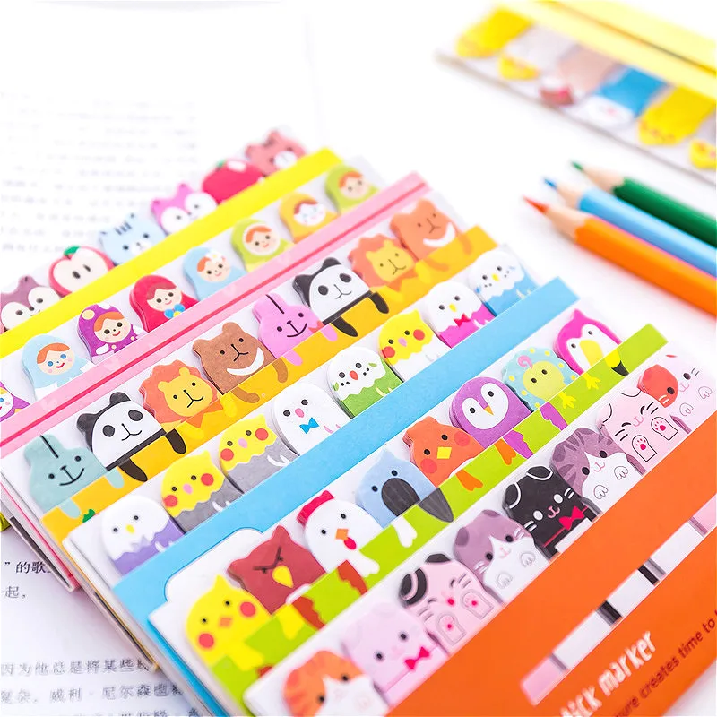 

Kawaii Zoo Animals Sticky Notes Memo Pad Diary Stationary Flakes Scrapbook Decorative Cute Cartoon N Times Sticky