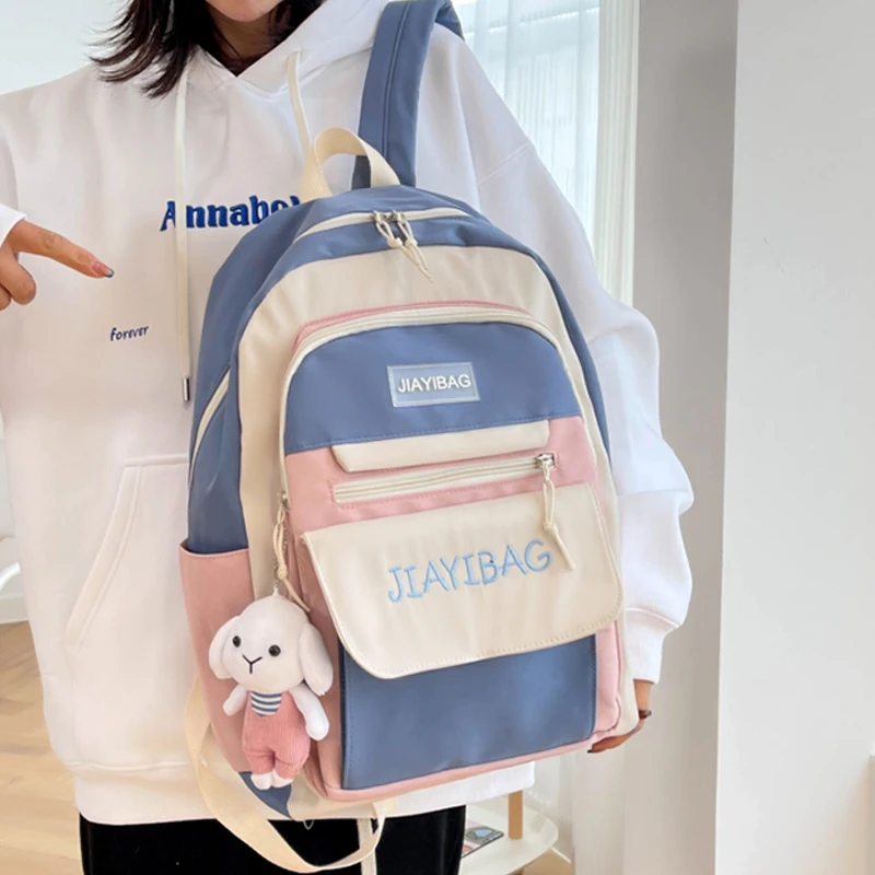 

Joypessie Fashion Cotton Women Backpack Cute Teenager Girls Schoolbag Bookbag Kawaii Student Leisure Female Travel Bag Mochilas