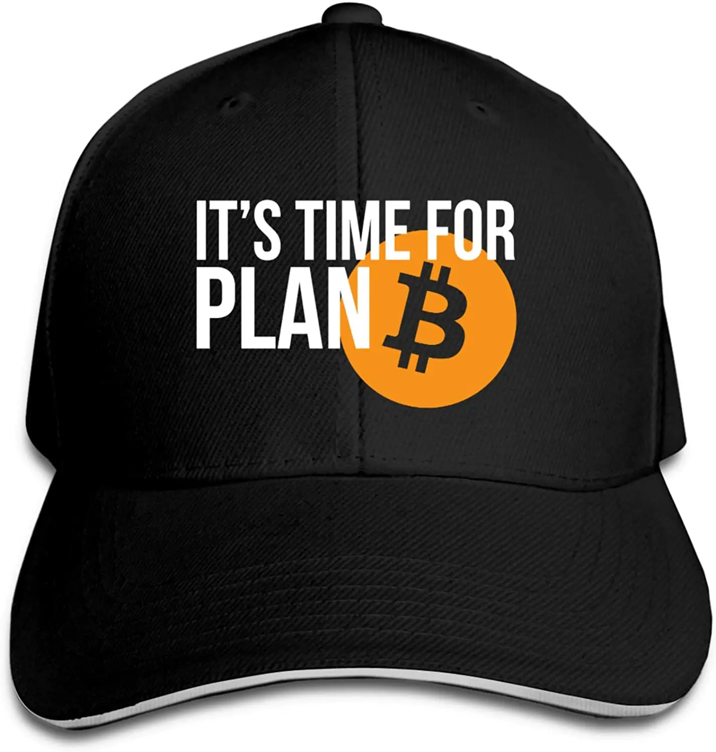 

It's Time for Plan B Bitcoin Men Women Hat Fashion Cap Classic Sandwich Cap Snapback Caps for Men Gorras Hombre