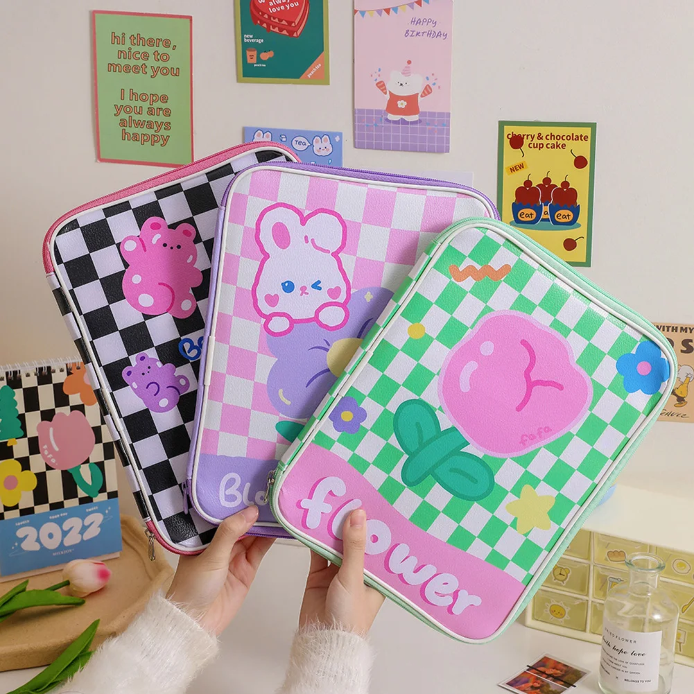 

Fashion Girls Laptop Bag Trendy Cute Cartoon Printing Tablet Pouch Travel for iPad Storage Case Business Laptop