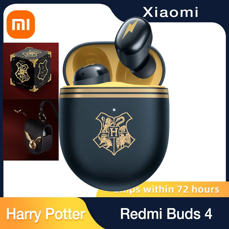 

Harry Potter Limited Edition Xiaomi Redmi Buds 4 TWS Bluetooth Earphones Earbuds Gaming Noise Cancelling Headset Low Delay