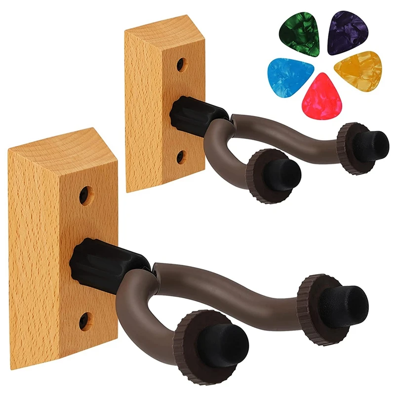 

Guitar Stand,Guitar Wall Mount,Guitar Wall Hanger With Screws, Guitar Hanger With 5 Pack Guitar Pick, Ukulele Wall Mount