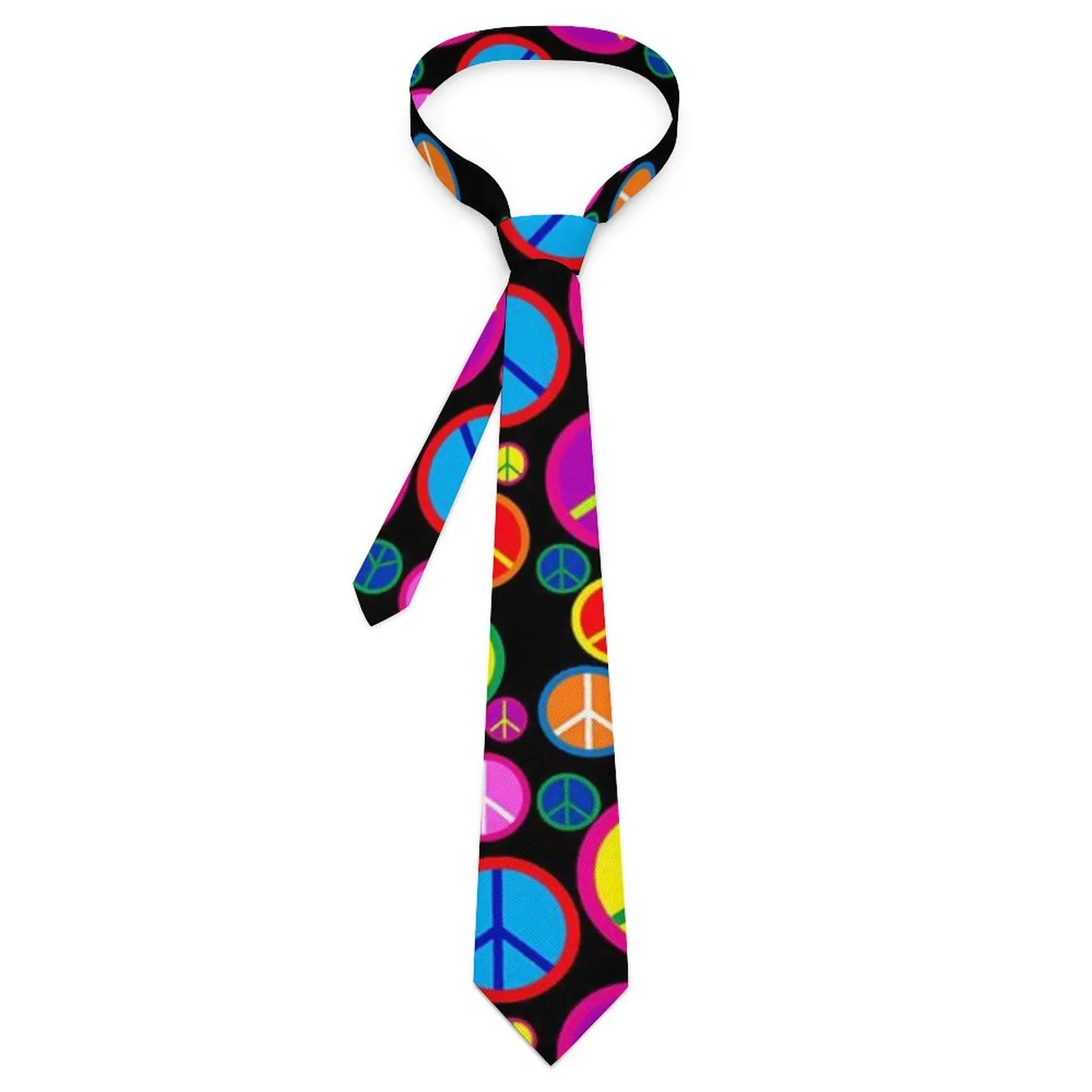 

Мужской галстук мир символ шеи галстуки динамичный Красочный Глаз кавайный Забавный воротник галстук печатный Свадебная вечеринка качество