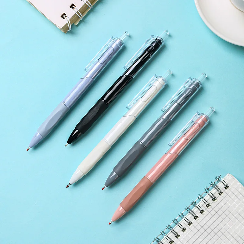 

20pcs Unisex Pen Set School Supplies 0.5mmst Tip Small White Pens Press The Pen Simple Model Unisex Pen Brush Question Pen