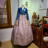 ladies hanbok korea original imported fabric mother hanbok wedding toast birthday party dress ladies performance costume