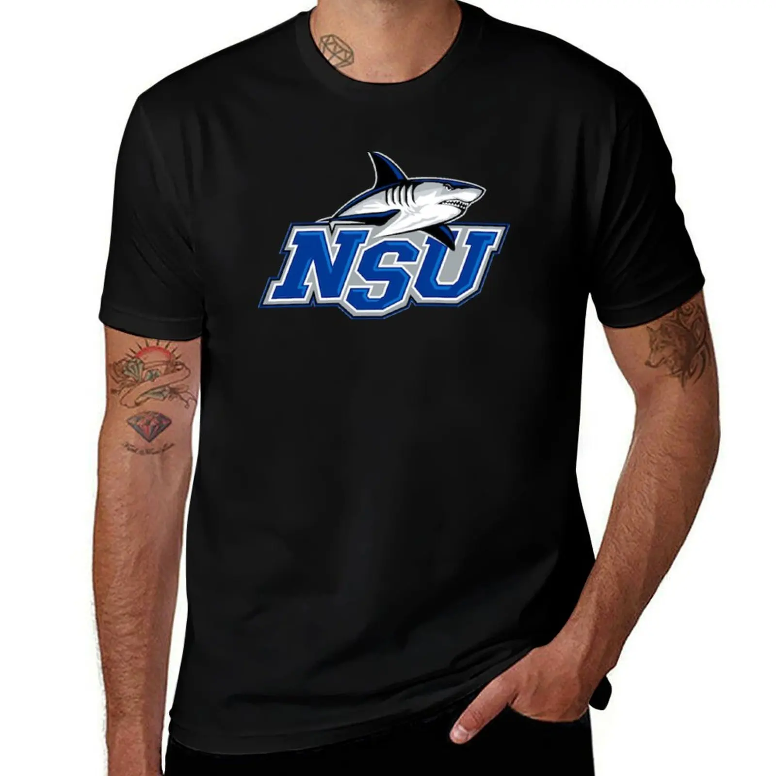 Фото Футболка Nova Southeastern University, праздничная футболка для активного отдыха №1