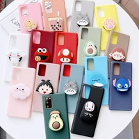 cartoon phone holder case for oppo r19 ax7 f9 pro rx17 r15 neo a9x ax5s a12 a3s ax5 c1 a12e cover soft silicone tpu stand case