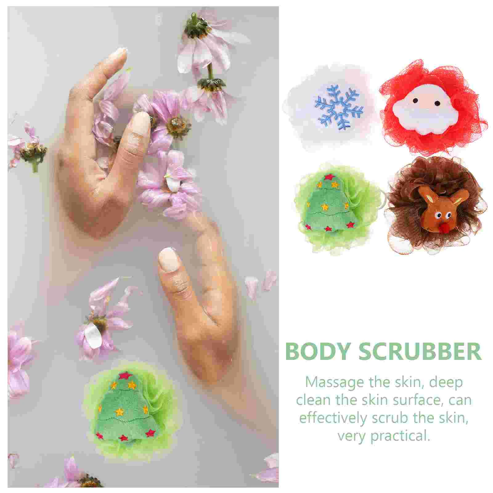 4 шт. губки для душа