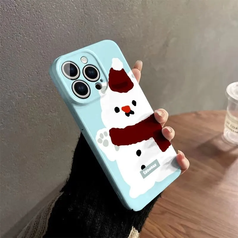 Christmas Snowman Santa Claus Phone Case for XiaoMi 13 12 12X Mi 9 10 11 Pro POCO X3 X30PRO X4 GT NFC M5 C40 5G Hard PC Cover