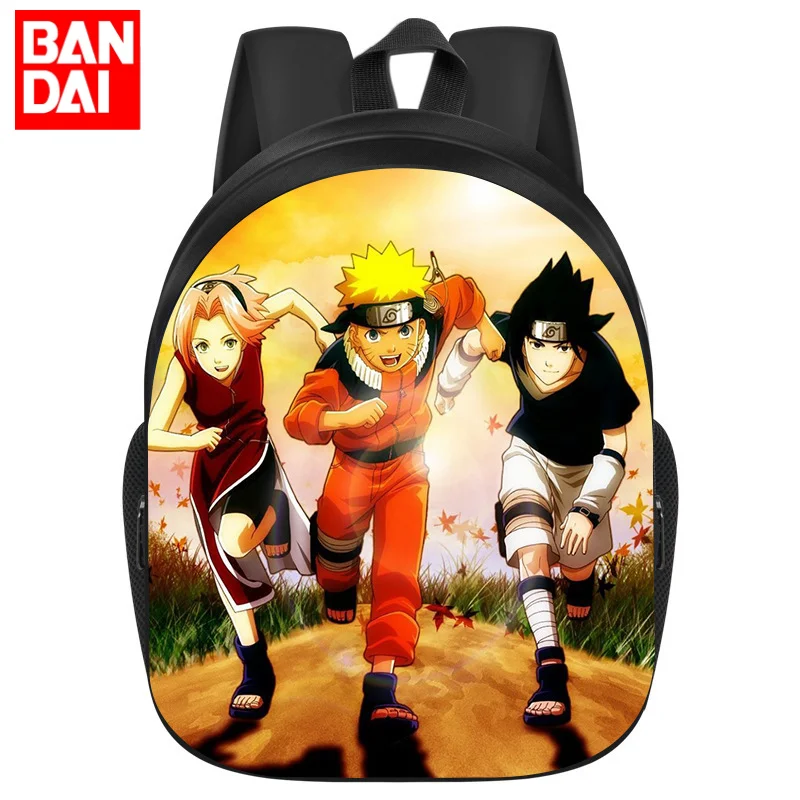 

Bandai 3D Printing Personality Backpack Naruto Children's Backpack Schoolbag Boys and Girls Backpack Lightening Zipper Shoulders