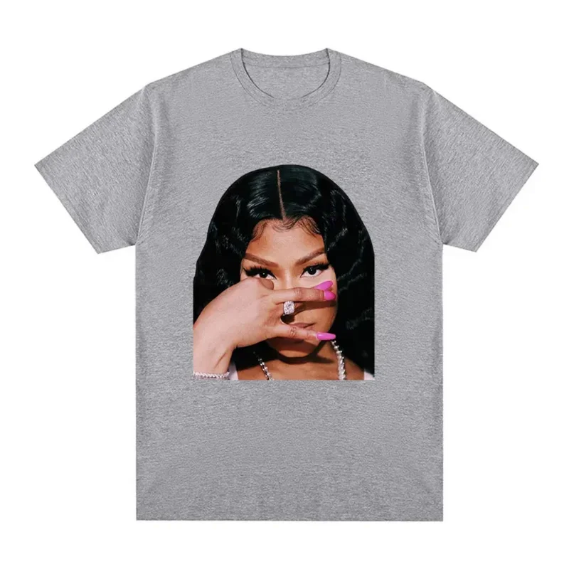 Футболка Rapper Nicki Minaj с графическим рисунком для мужчин и женщин Винтажная