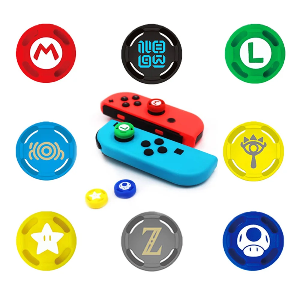 2pcs Silicone Thumb Stick Grip Caps for Nintendo Switch Joycon Controller Joystick Gamepad Case for Switch Lite Accessories