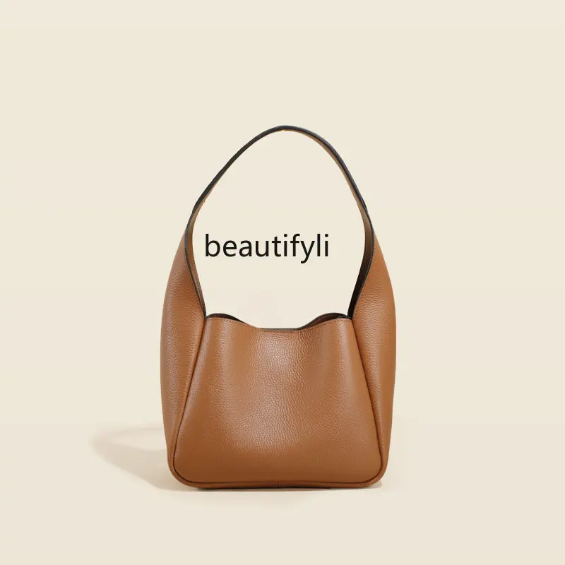 

Высококачественная сумка-тоут из натуральной кожи с узором Личи, модная женская сумка через плечо, женская сумка-ведро с корзиной для овощей