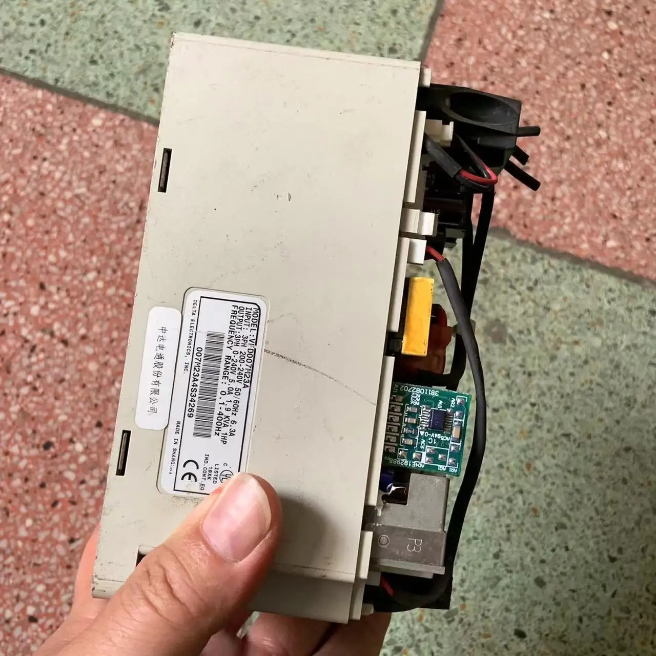 Разборка инвертора Delta VFD-M 220 В 0 75 0075 кВт VFD04 015M21A плата драйвера питания