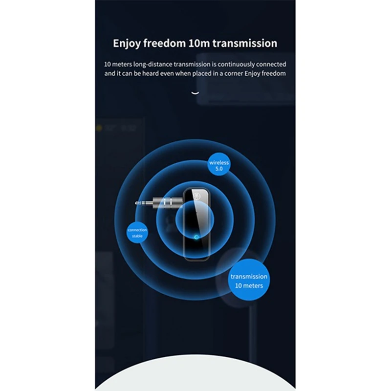 Bluetooth 5 0 автомобильный передатчик приемник с EDR 3 мм аудио адаптер и для