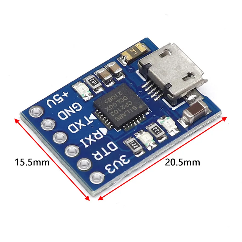 CJMCU CP2102 MICRO USB к UART TTL модуль 6-контактный последовательный преобразователь STC