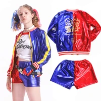 cosplay clothing hrleyquinn printed jacket cosplay costumes cosplay t shirt jacket shorts