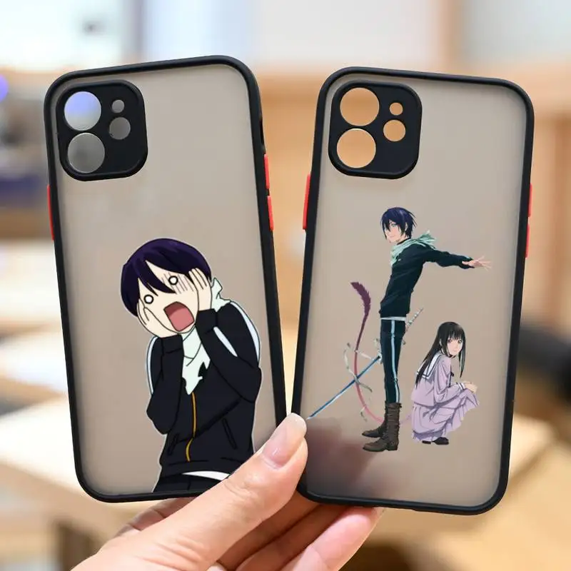 

Japanese Yato Noragami Anime Phone Case matte transparent For iphone 7 8 11 12 13 plus mini x xs xr pro max cover