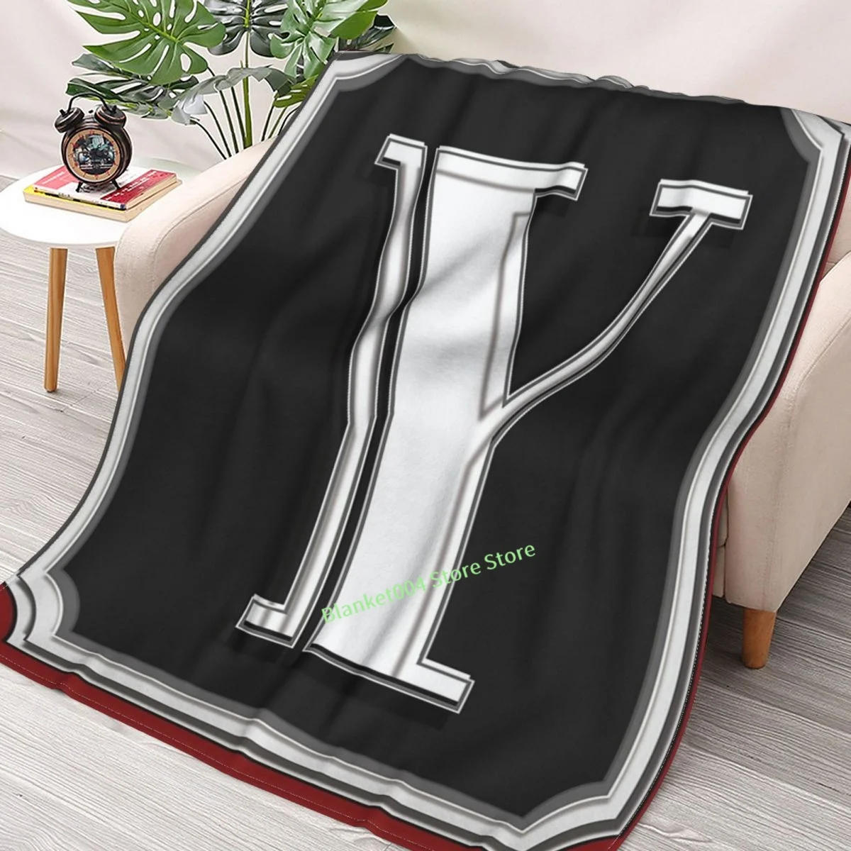 

Кафе шатер монограмма смелые начальные Y-образные пледы 3D печать диван спальня декоративное одеяло для детей взрослых Рождественский подарок