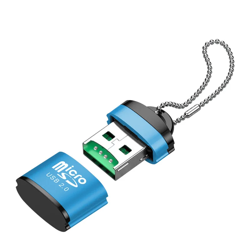 USB 2 0 Micro SD MicroSDXC MicroSDHC TF кардридер портативный пластиковый + металлический адаптер