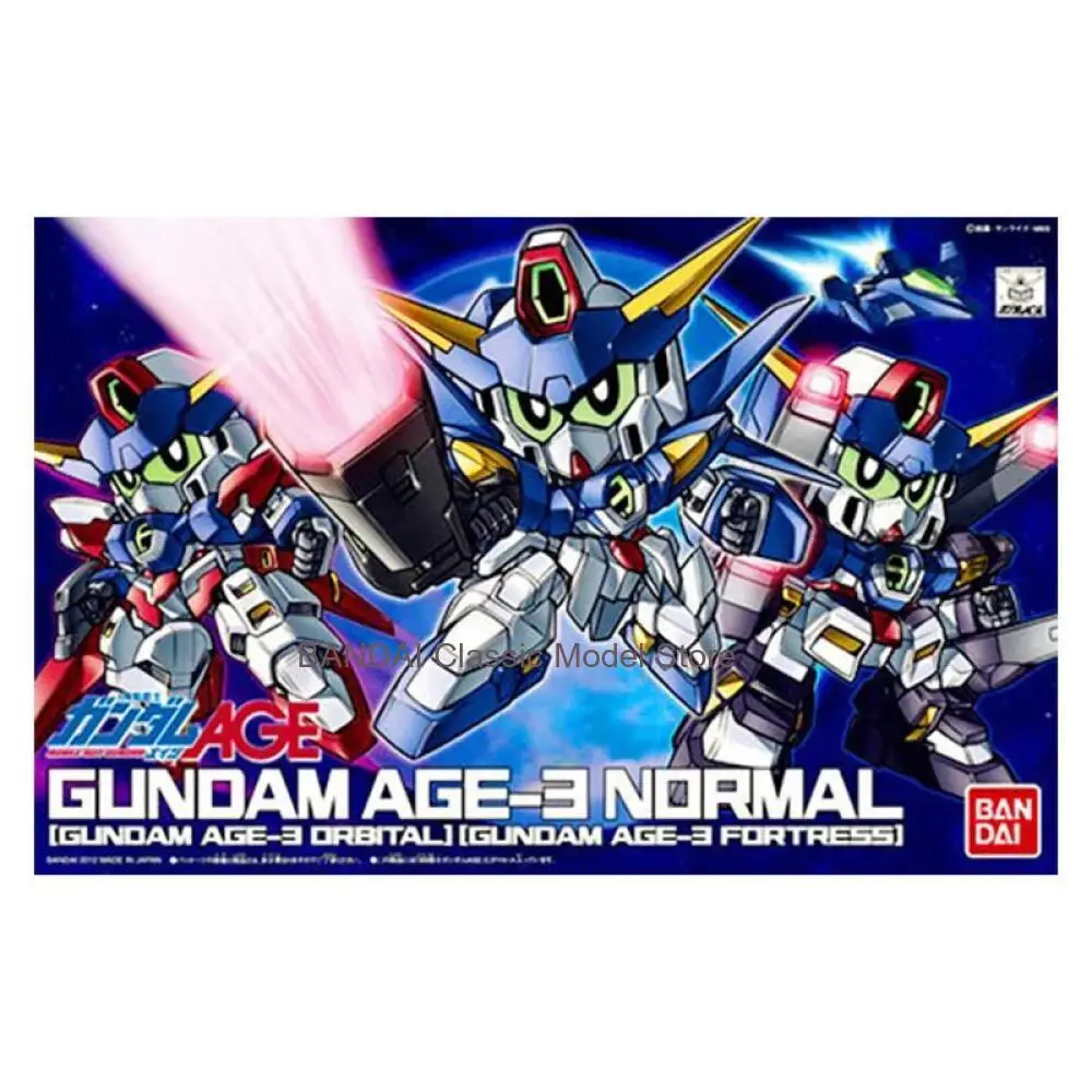 Фото Оригинальный конструктор Bandai Gundam: модель SD BB Gundam AGE-3, стандартная коллекционная фигурка Gunpla, аниме-фигурка, игрушка для детей №2